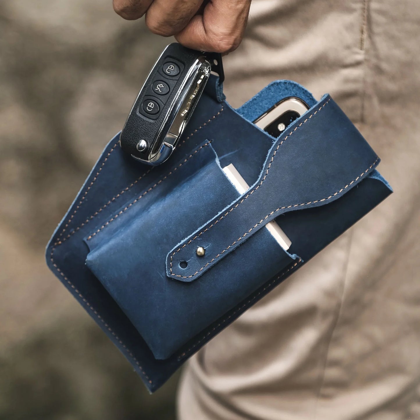 Universal Smart Phone Leather Belt Pouch