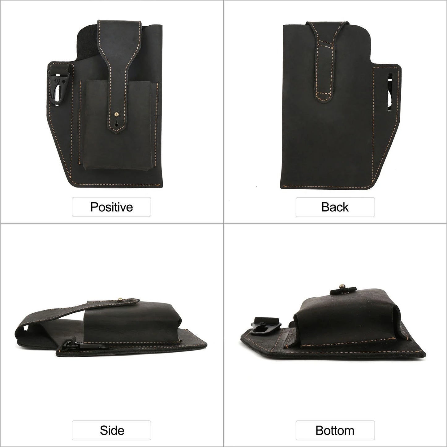 Universal Smart Phone Leather Belt Pouch