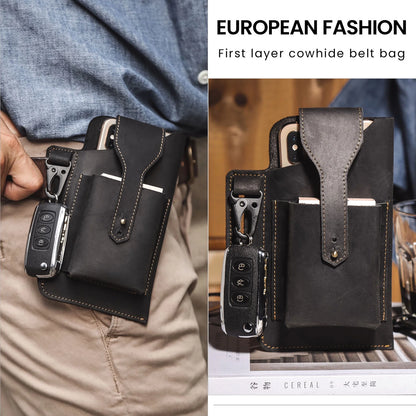 Universal Smart Phone Leather Belt Pouch
