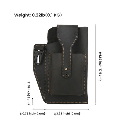 Universal Smart Phone Leather Belt Pouch