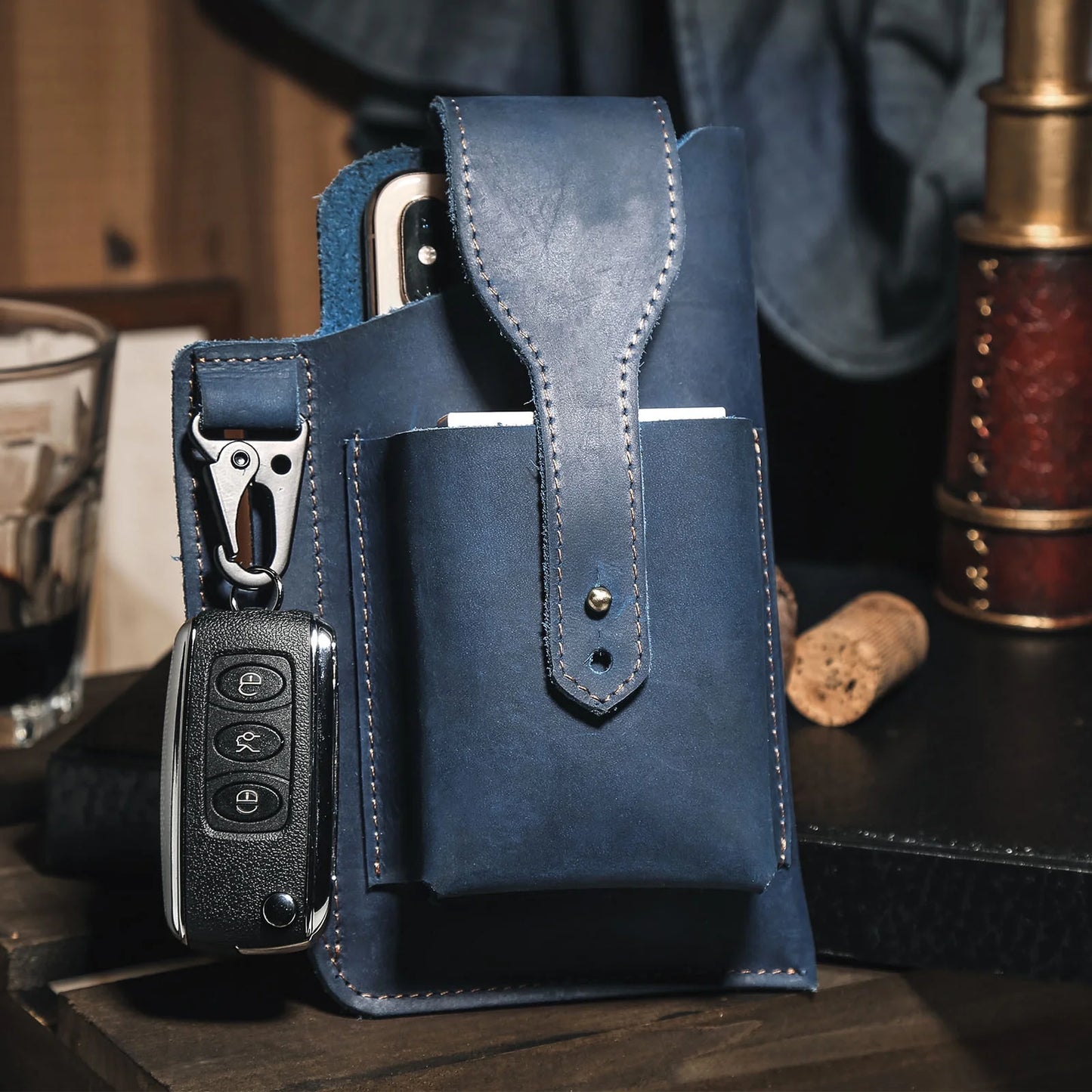 Universal Smart Phone Leather Belt Pouch