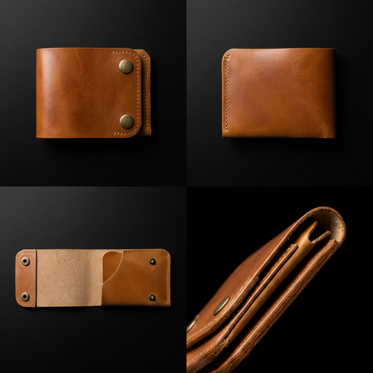 Portefeuille Compact Tout-en-Un en Cuir – Zerhoun Elite