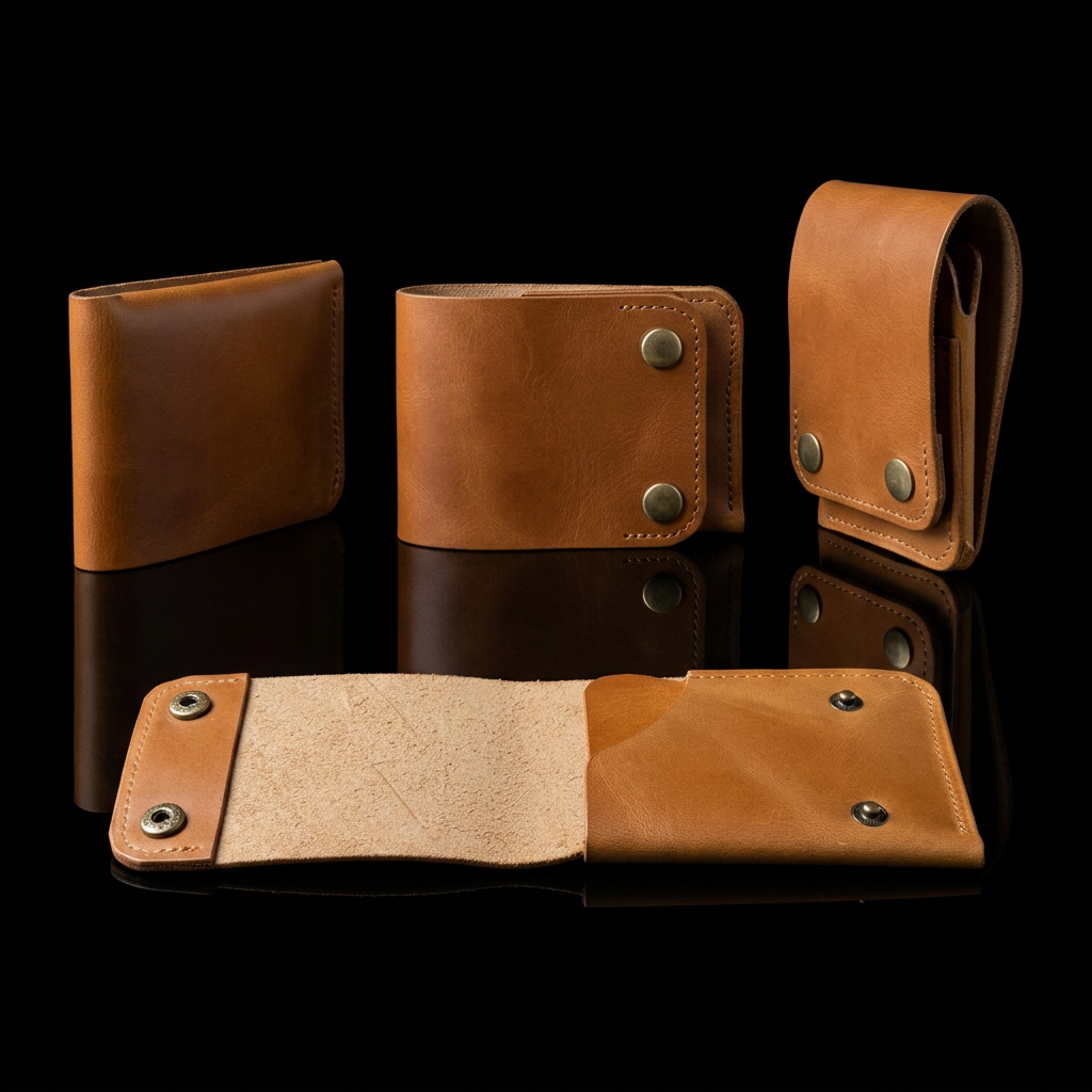 Portefeuille Compact Tout-en-Un en Cuir – Zerhoun Elite