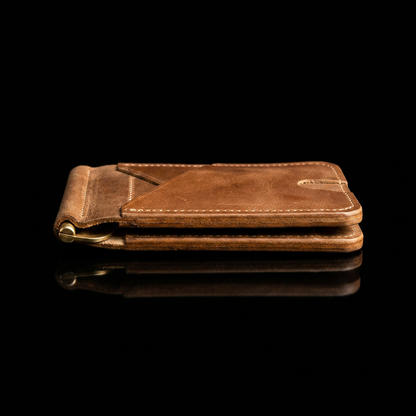 Portefeuille Compact en Cuir Véritable – Zerhoun Signature