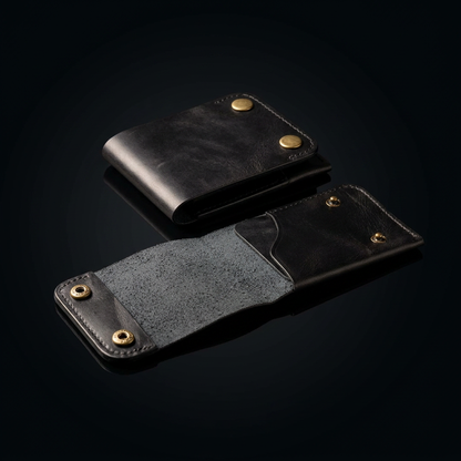 Portefeuille Compact Tout-en-Un en Cuir – Zerhoun Elite