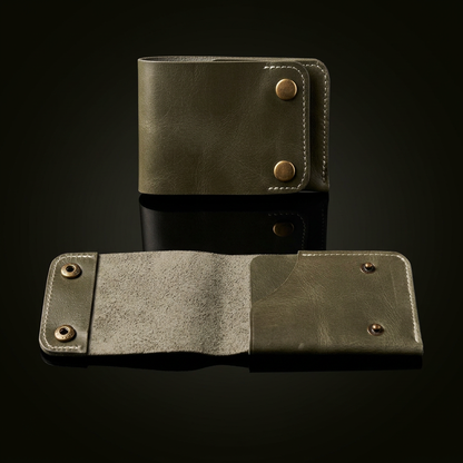 Portefeuille Compact Tout-en-Un en Cuir – Zerhoun Elite